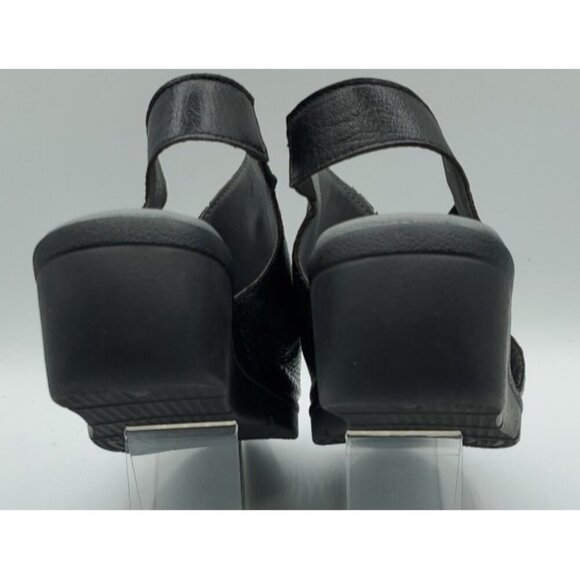 Fly London Women's Black Corners Sandal Peep Toe Size 36 US 5.5 - 6 - Picture 12 of 14